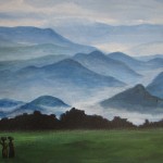 The Land of a Thousand Hills Painting by Sonja Heisinger